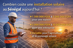 Combien coûte une installation solaire au Sénégal aujourd’hui ?